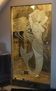 Etched-Glass-Shower-Mermaid