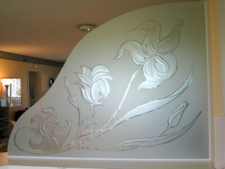 Glass-Etching-Lilies