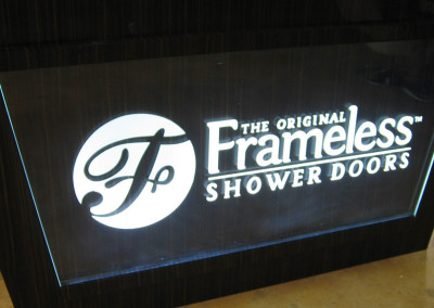 Illuminated Glass Logo