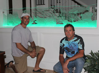 New Home Shines with Custom Illuminated Art Glass